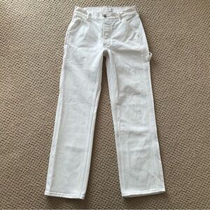 Abercrombie & Fitch White Straight Leg Women's Jeans